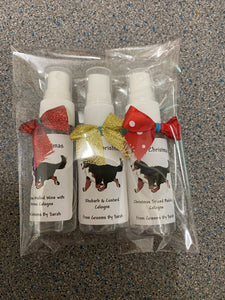 Personalised 30ml Cologne Sprays with Christmas Bow