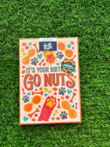 Birthday Card for dogs - Edible Peanut Flavour