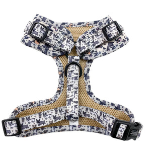 D-Ring Adjustable Harness - Frenchie Frappuccino