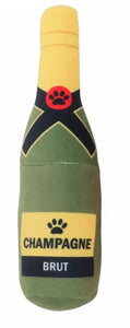 Champagne squeaky dog toy