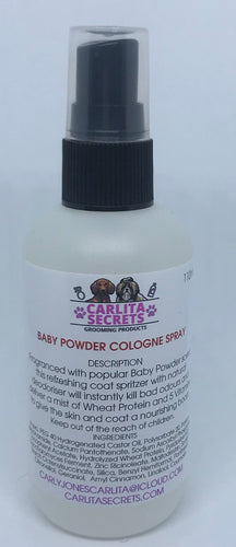 Baby Powder Cologne Perfume Spray